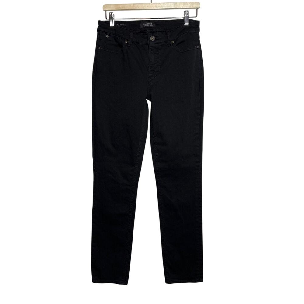 Talbots Flawless Five Pocket Straight Jeans Black Women’s 6L Long Tall
